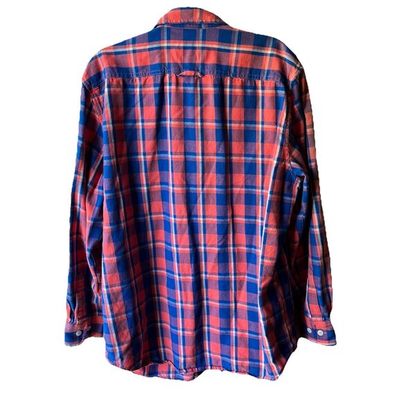 Pendleton Vibrant Red and Blue Plaid Shirt - Picture 2 of 4